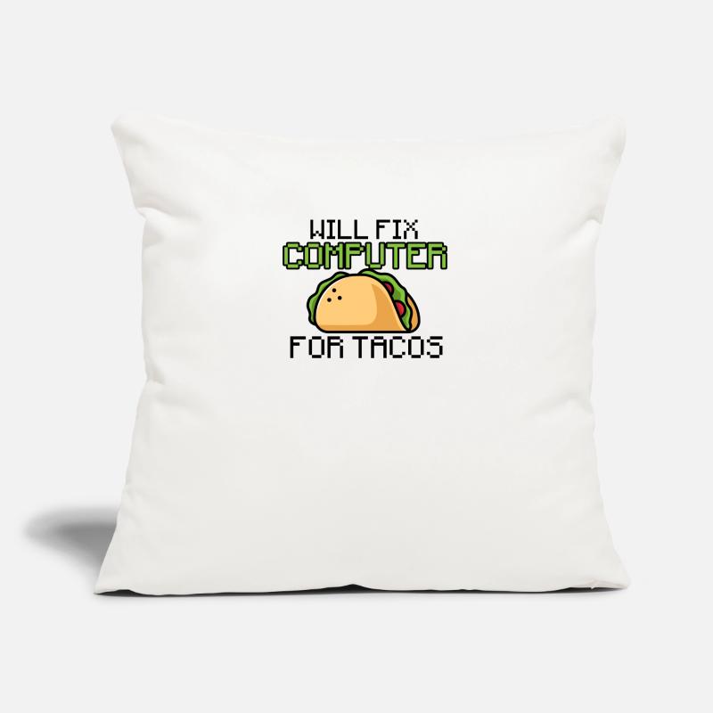Will fix computer for tacos - circuits Sofa pillow with filling 45cm x 45cm
