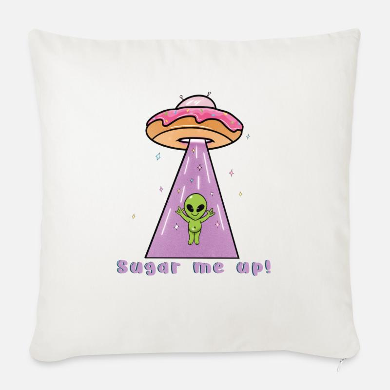 Space Donut - Sugar me up - Coussin et housse de 45 x 45 cm - blanc nature
