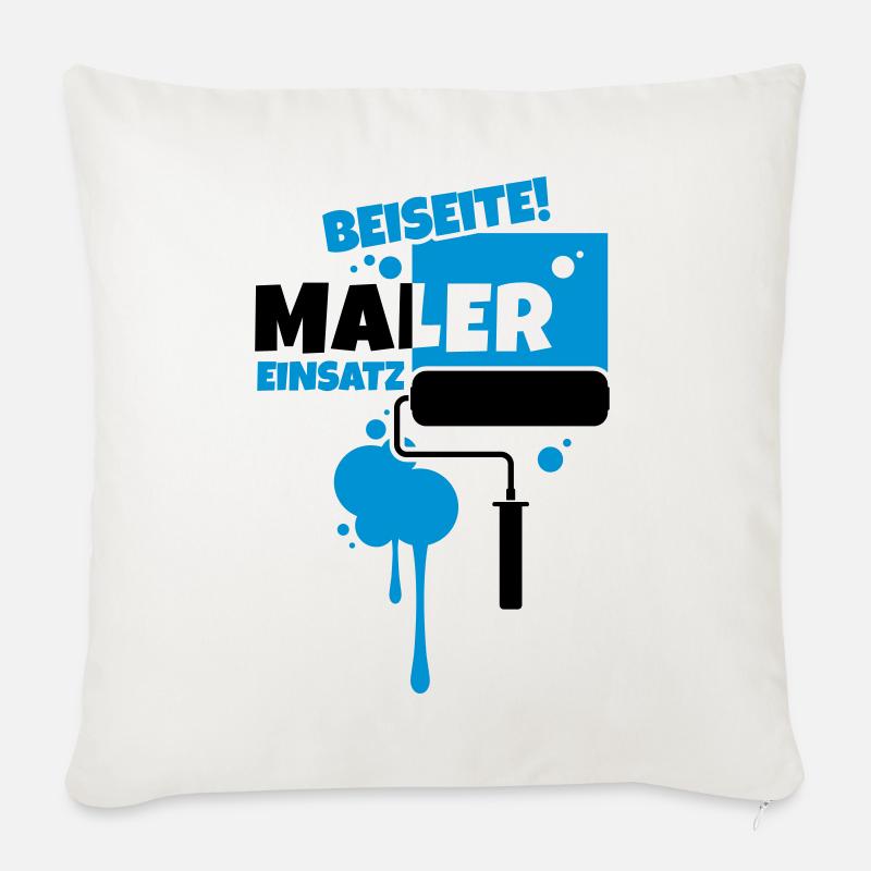 beruf maler - Sofakissen mit Füllung 45 x 45 cm - Naturweiß 