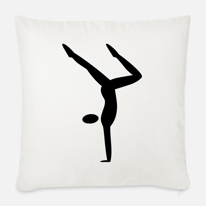 Handstand - Sofakissen mit Füllung 45 x 45 cm - Naturweiß 