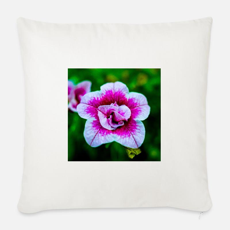 Frühlingsblume - Sofakissen mit Füllung 45 x 45 cm - Naturweiß 