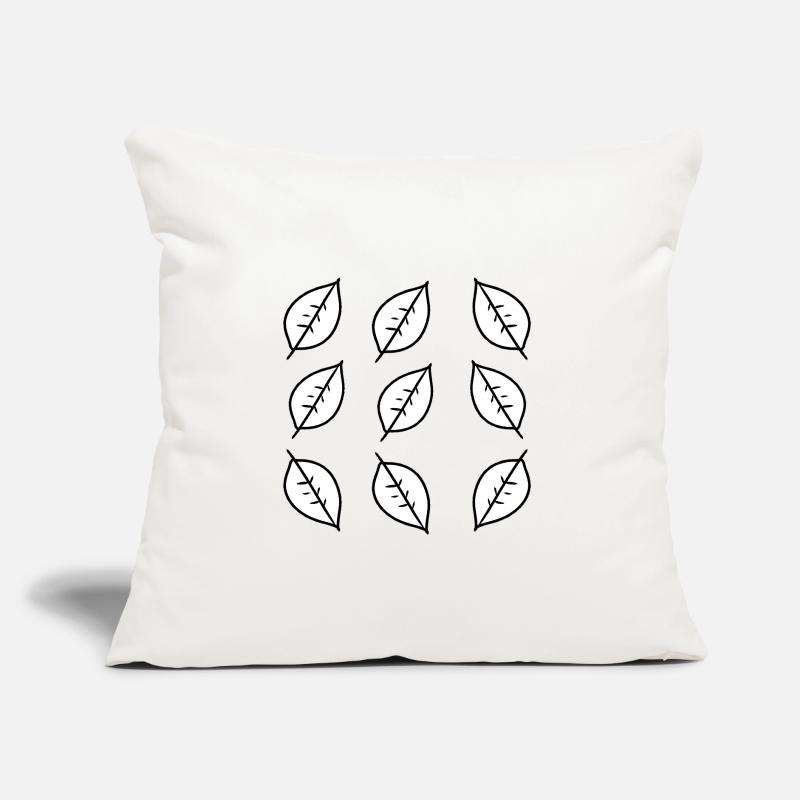 Pattern Leaf Leaves Frame Shape Nature Sofa pillow with filling 45cm x 45cm
