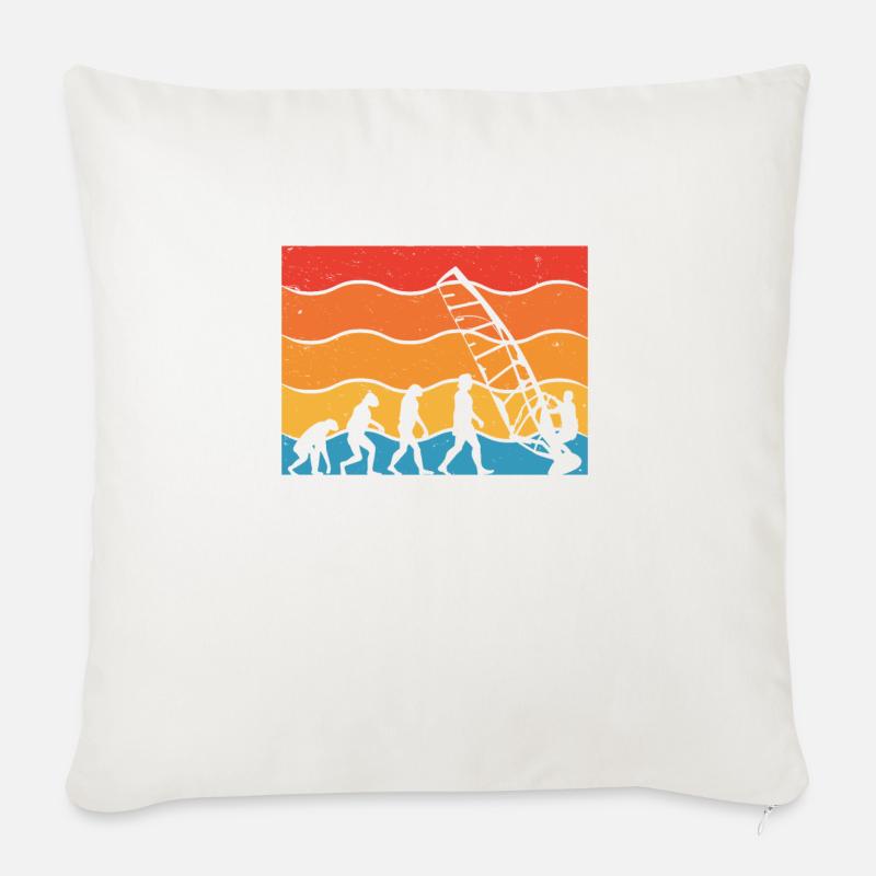 Weiterentwicklung Des Weißen Windsurfers - Sofakissen mit Füllung 45 x 45 cm - Naturweiß 