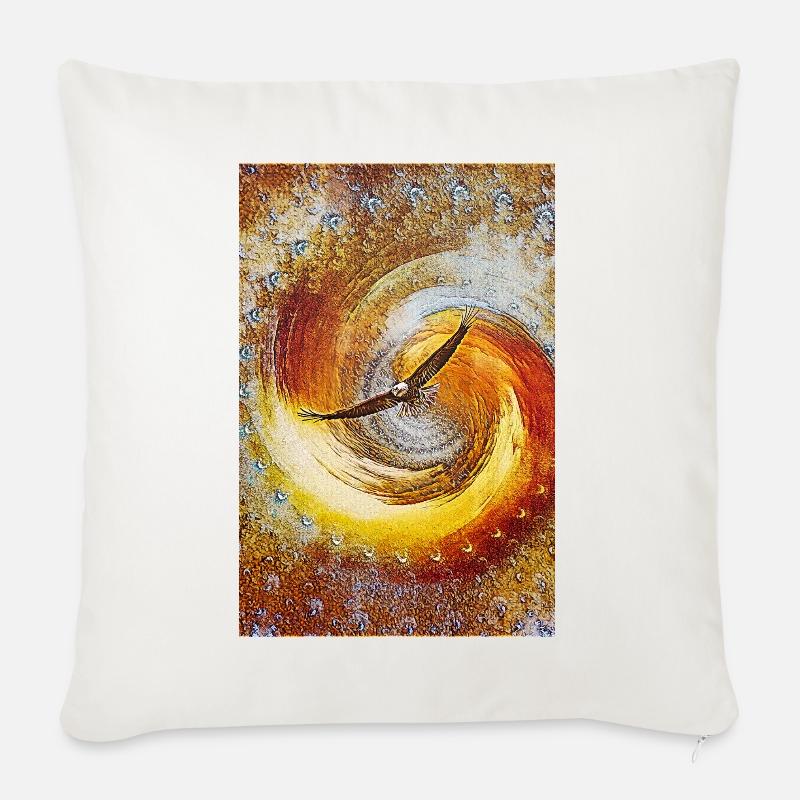 Adler im Flug - Sofakissen mit Füllung 45 x 45 cm - Naturweiß 