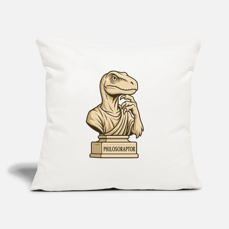 Philosoraptor Coussin et housse de 45 x 45 cm