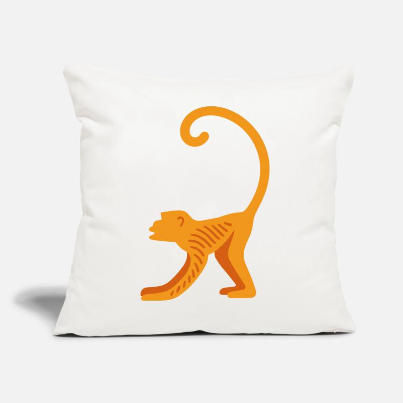 Orangutan line logo Sofa pillow with filling 45cm x 45cm