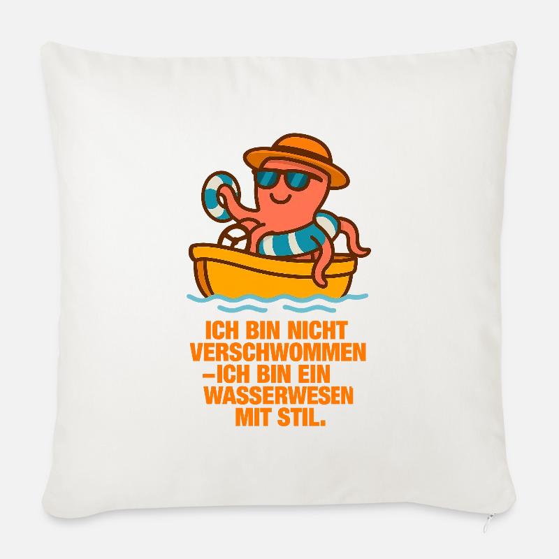 Ich_bin_nicht_verschwommen_ich_bin_ein_Wasserwe - Sofakissen mit Füllung 45 x 45 cm - Naturweiß 