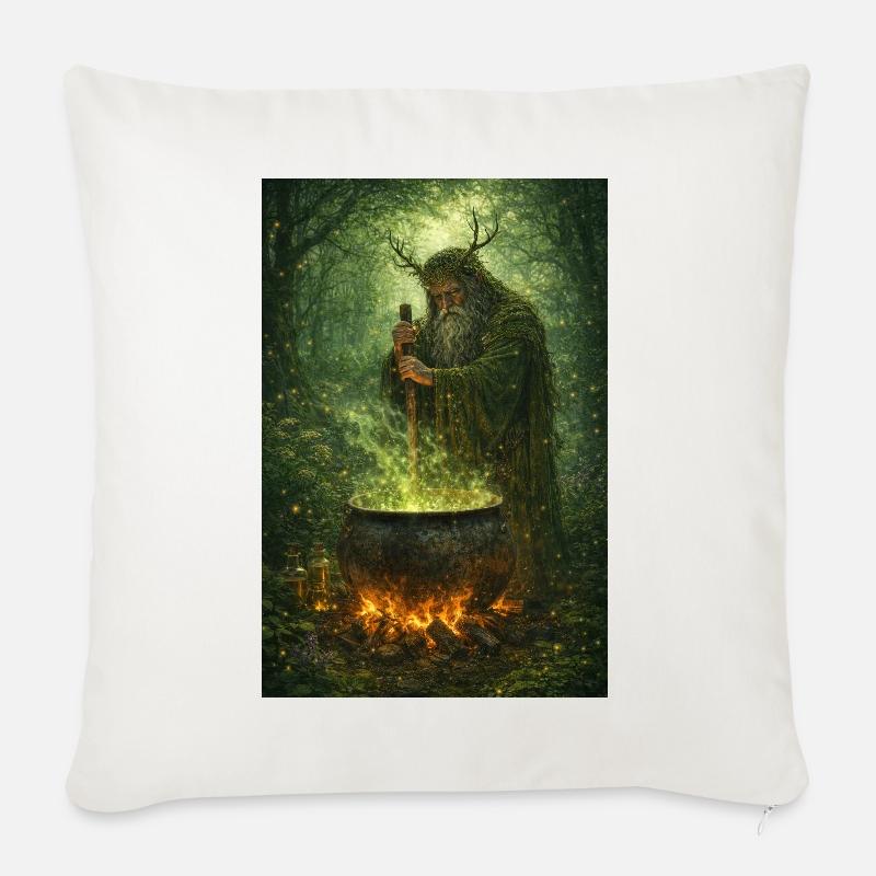 Druide - Sofakissen mit Füllung 45 x 45 cm - Naturweiß 