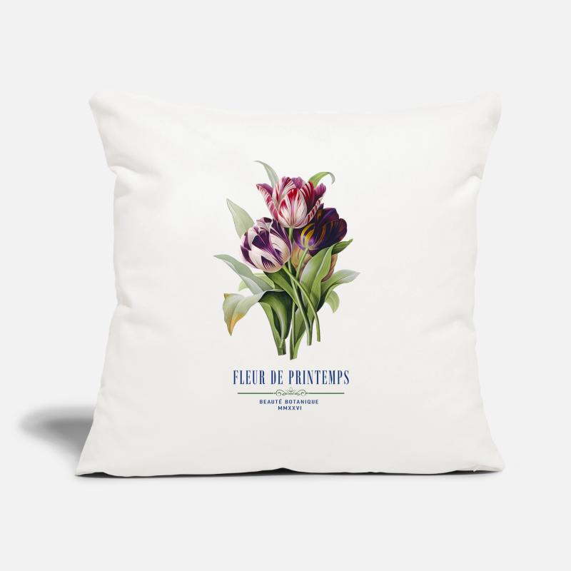 Tulip Bloom Fleurs de Printemps Sofa pillow with filling 45cm x 45cm