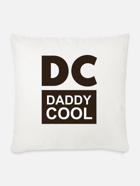 Papa cool - Sofakissen mit Füllung 45 x 45 cm - Naturweiß 
