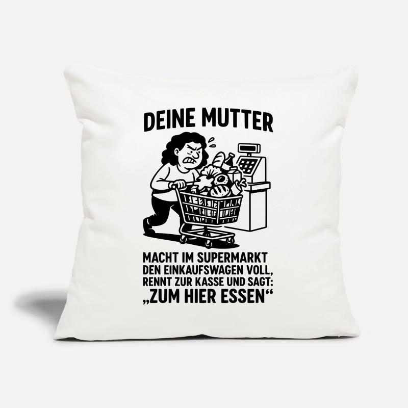 supermarkt kasse deine mutter witz Sofakissen mit Füllung 45 x 45 cm