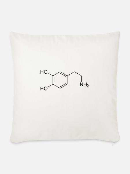 Dopamin - Sofakissen mit Füllung 45 x 45 cm - Naturweiß