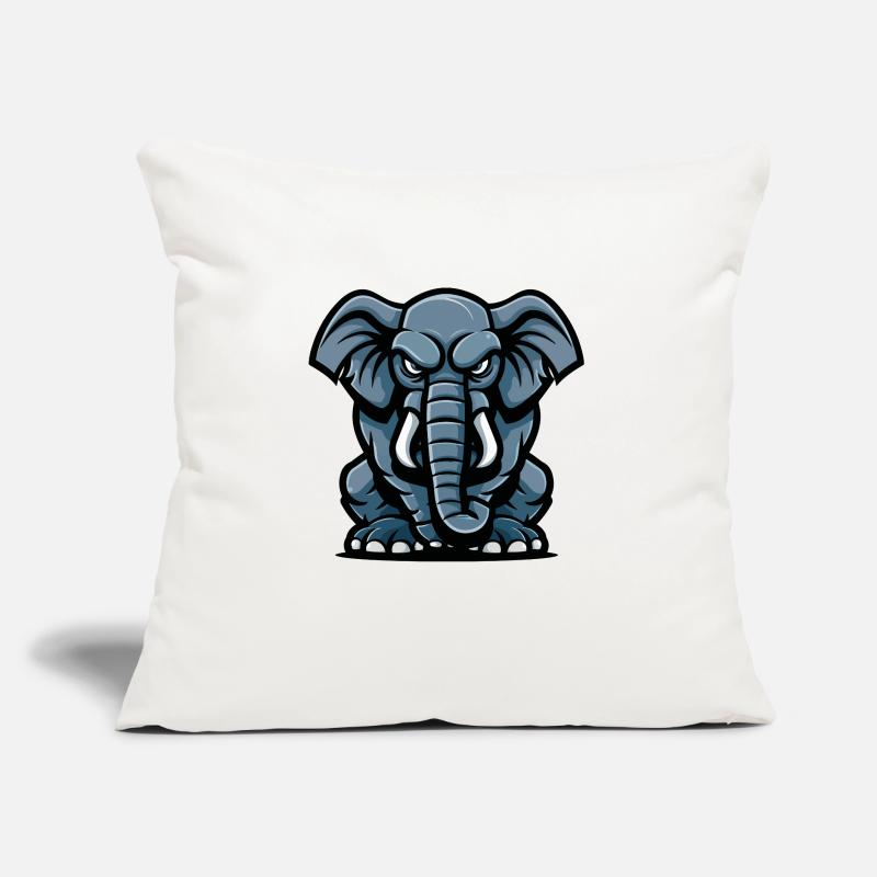 Elephant Comic Sofa pillow with filling 45cm x 45cm