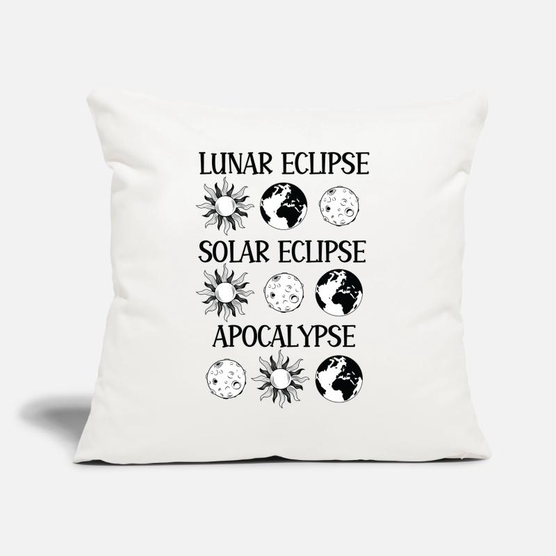 Lunar Eclipse Solar Eclipse Apocalypse Sofa pillow with filling 45cm x 45cm