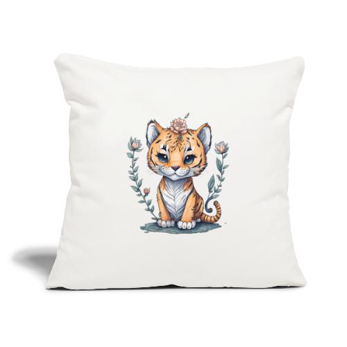 cucciolo tigre - Cuscino da divano 45 x 45 cm con riempimento