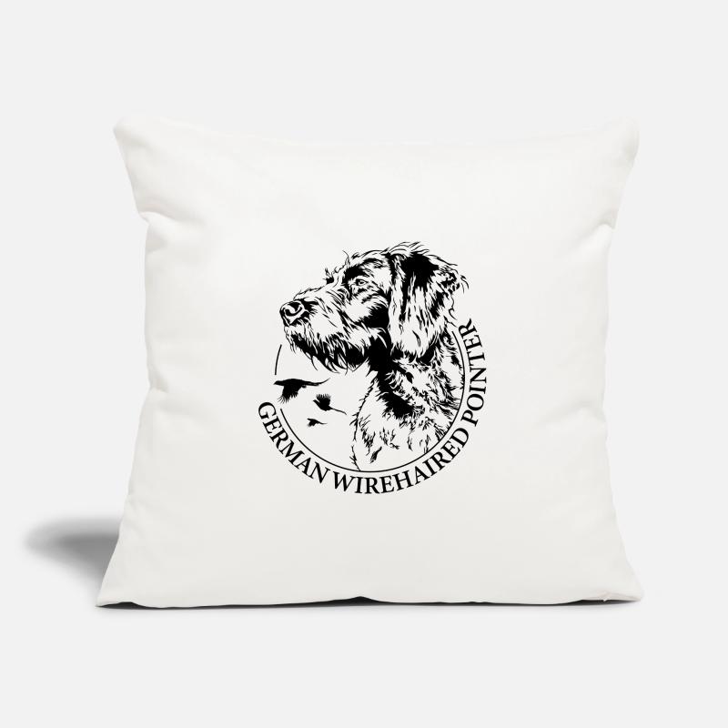 German Wirehaired Pointer Jagdhunde Wilsigns Sofakissen mit Füllung 45 x 45 cm