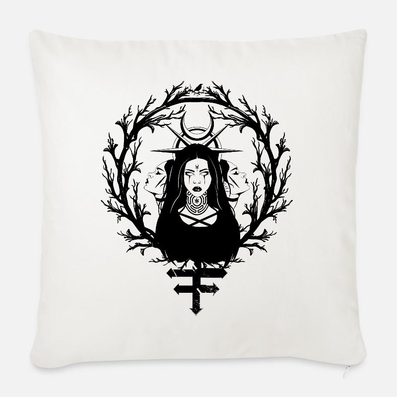 Succube de l’enfer - Coussin et housse de 45 x 45 cm - blanc nature
