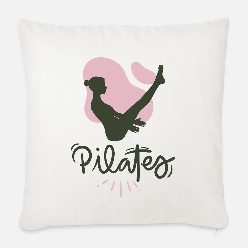 Pilates - Sofakissen mit Füllung 45 x 45 cm - Naturweiß 