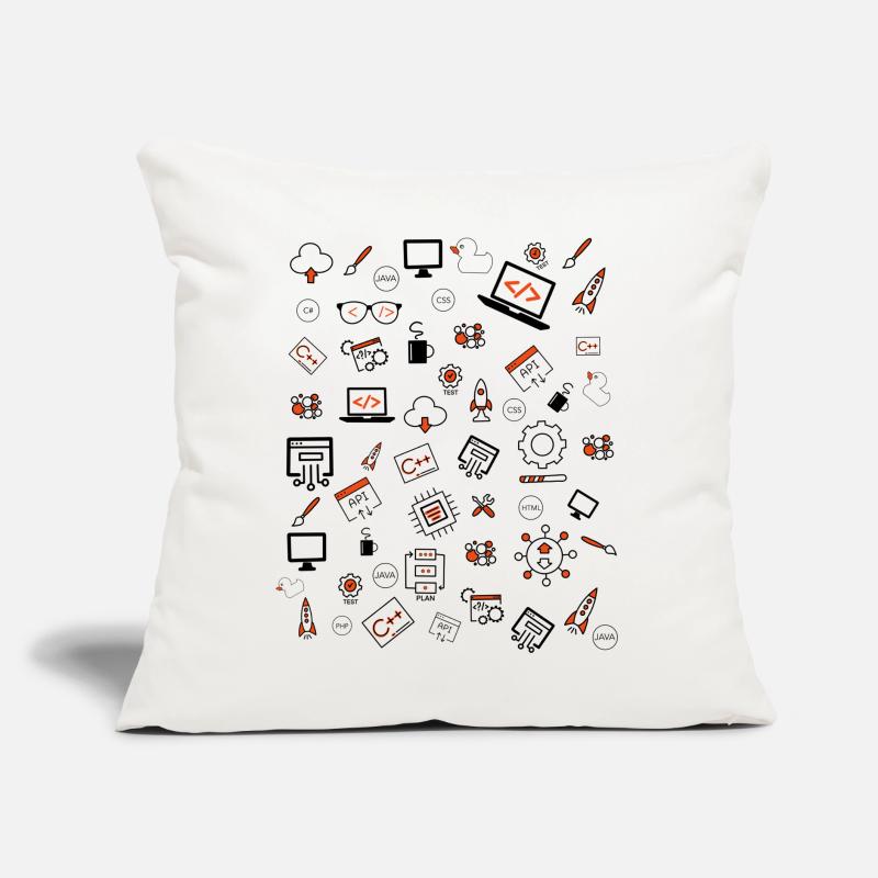Java developer programming Sofa pillow with filling 45cm x 45cm
