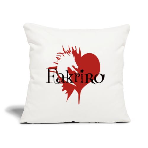 Fakriro-Logo mit Herz - Sofakissen mit Füllung 45 x 45 cm
