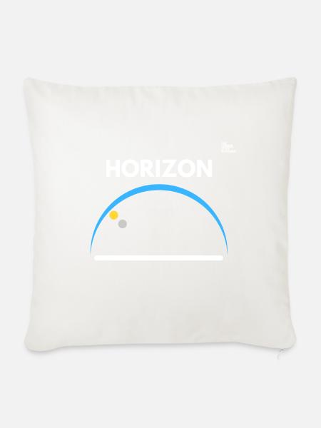 HORIZONT - Sofakissen mit Füllung 45 x 45 cm - Naturweiß