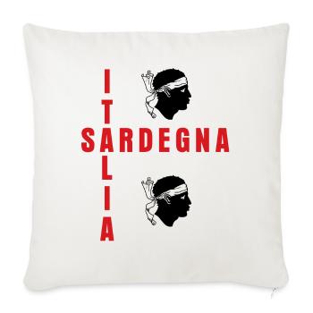 Sardinien Sardegna Flag Sardinia - Sofa pillow with filling 45cm x 45cm - natural white - Front