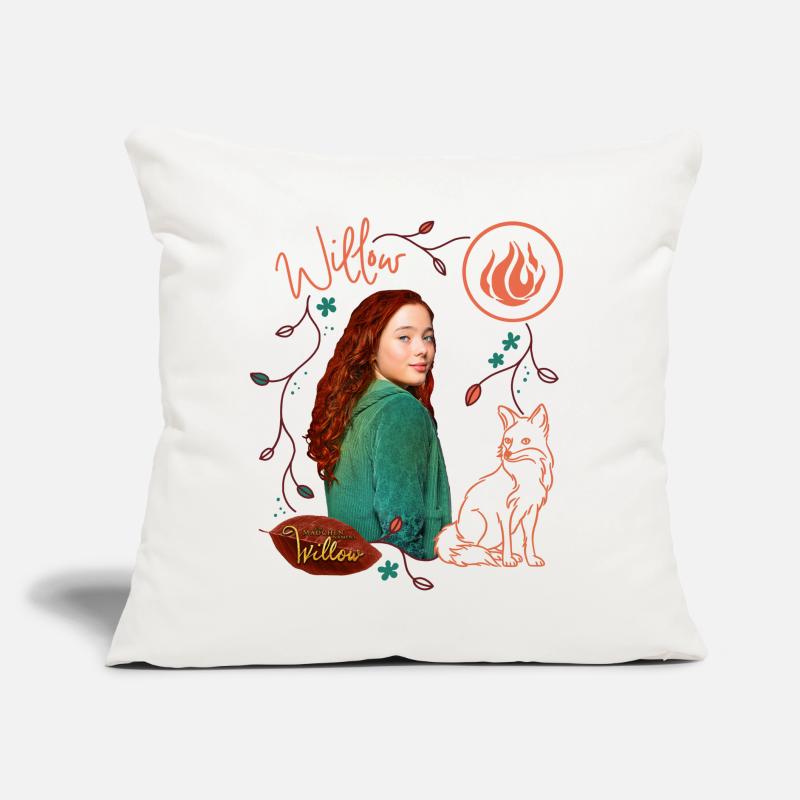 "Ein Mädchen Namens Willow" Willow Mit Fuchs Rufus Sofakissen mit Füllung 45 x 45 cm