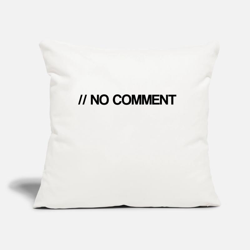 No Comment - Informatik - Kommentar - Coden Sofakissen mit Füllung 45 x 45 cm
