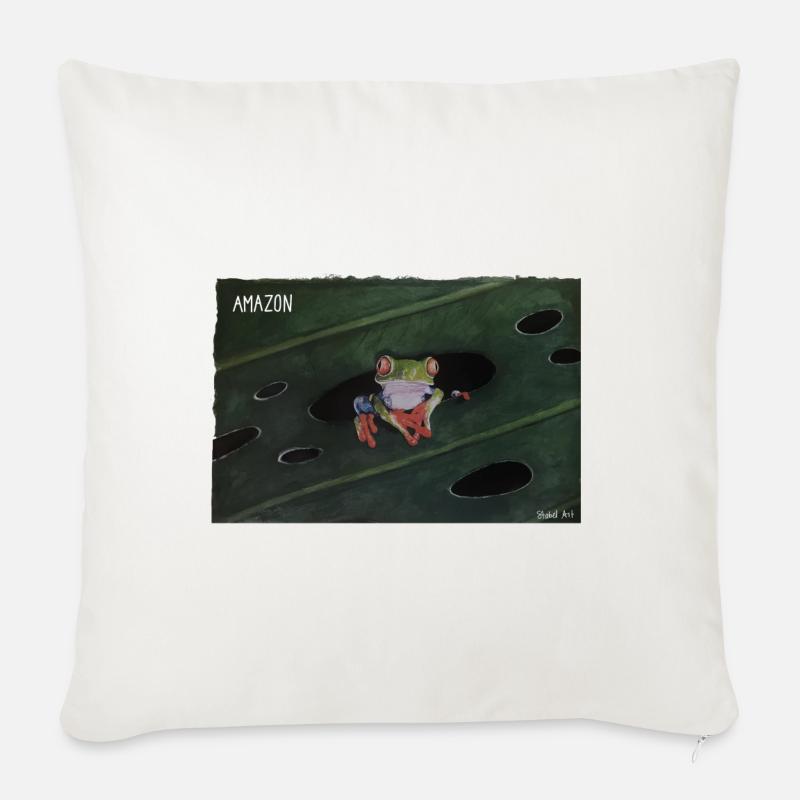 Amazon - Sofa pillow with filling 45cm x 45cm - natural white