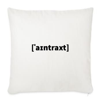 IPA Phonetics Eintracht - Coussin et housse de 45 x 45 cm - blanc nature - Devant