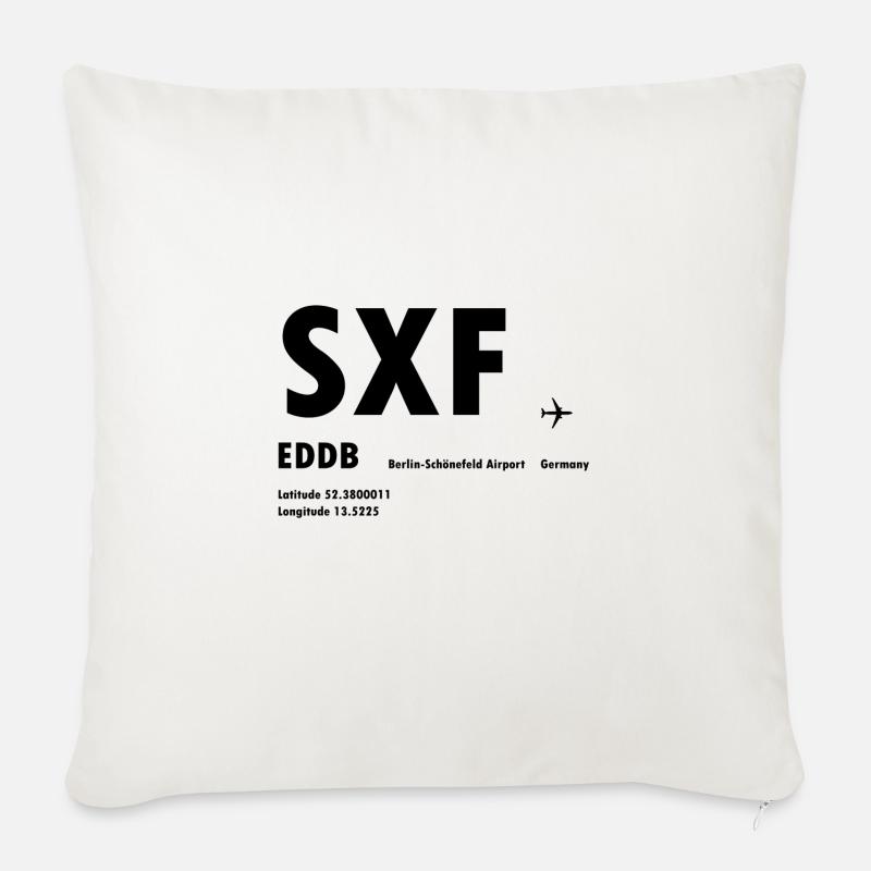 SXF - Sofakissen mit Füllung 45 x 45 cm - Naturweiß 