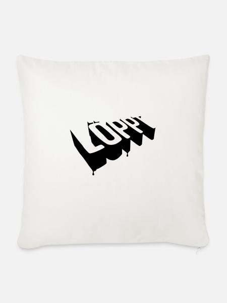 Löppt - Sofakissen mit Füllung 45 x 45 cm - Naturweiß