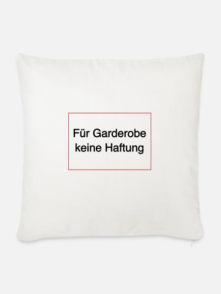 Keine Haftung - Sofakissen mit Füllung 45 x 45 cm - Naturweiß