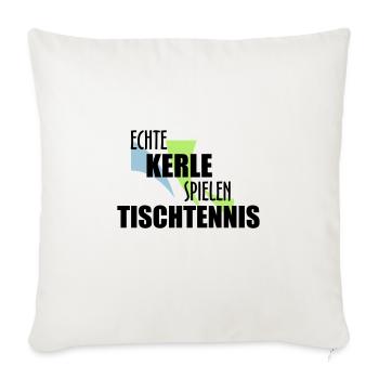 ECHTE KERLE - Sofakissen mit Füllung 45 x 45 cm - Naturweiß  - Vorne