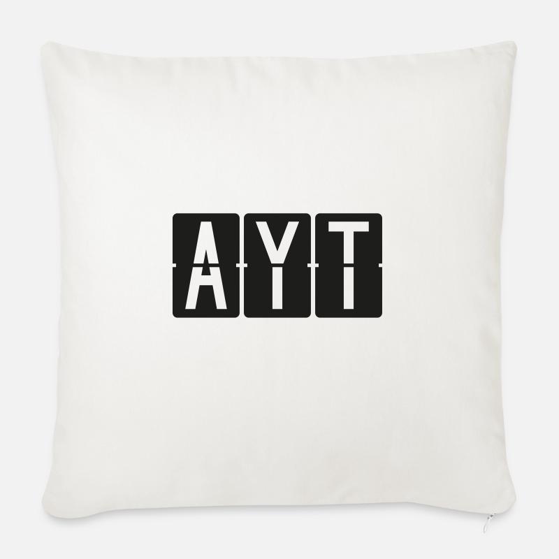 Antalya - Sofakissen mit Füllung 45 x 45 cm - Naturweiß 