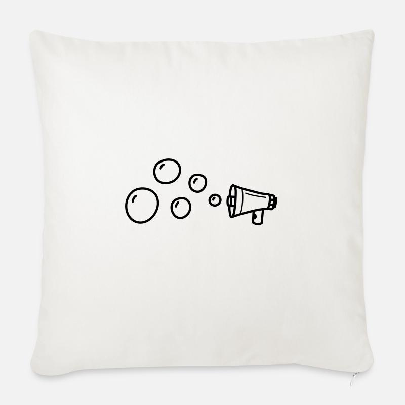 Megaphon Bubble - Sofakissen mit Füllung 45 x 45 cm - Naturweiß 