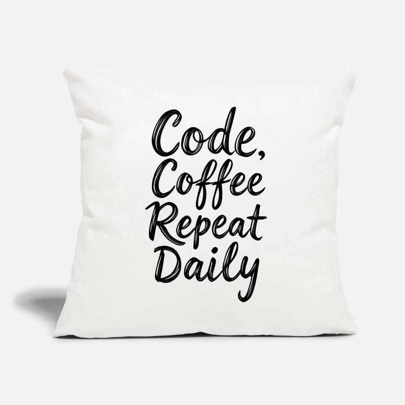 Code Sleep Debug Repeat Programmer Shirt Sofa pillow with filling 45cm x 45cm