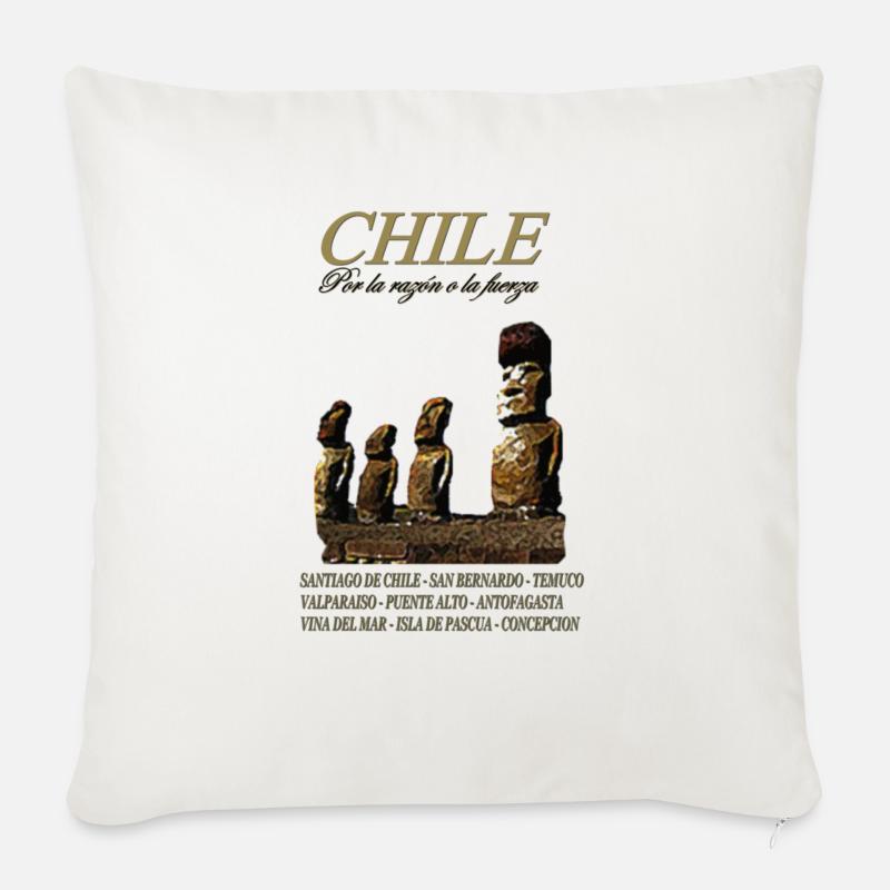 CHILE - Sofakissen mit Füllung 45 x 45 cm - Naturweiß 