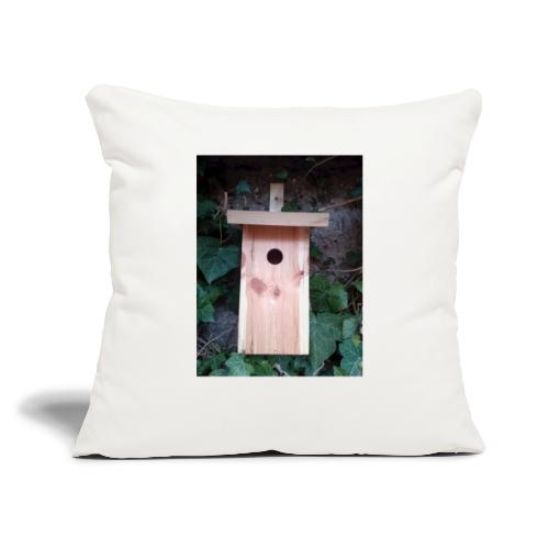 The nesting box - luxury for the garden bird - Sofa pillow with filling 45cm x 45cm