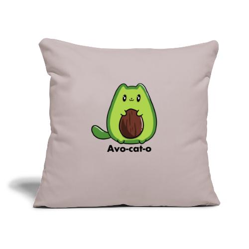 Gatto avocado - Avo - cat - o tutti i motivi - Cuscino da divano 45 x 45 cm con riempimento