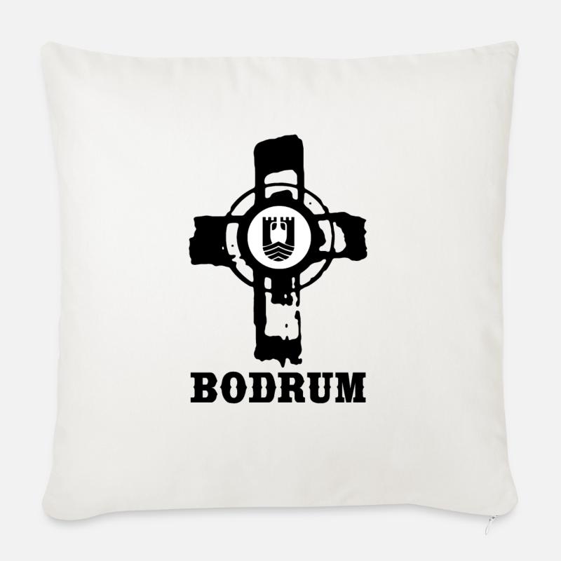 Bodrum - Sofakissen mit Füllung 45 x 45 cm - Naturweiß 