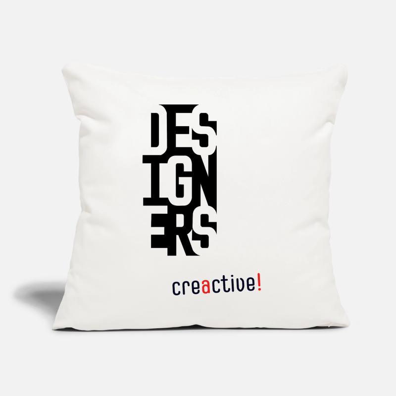 Creactive Designer – Conception typographique créative Coussin et housse de 45 x 45 cm
