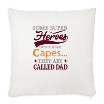 Super Hero called Dad - Sofakissen mit Füllung 45 x 45 cm - Naturweiß  - Vorne
