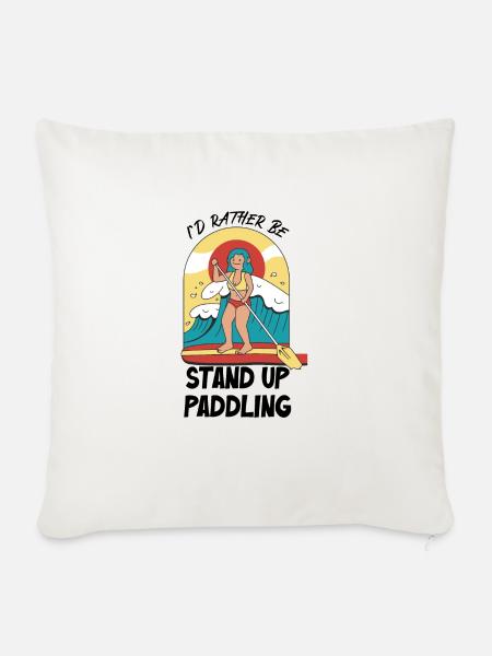 Lieber Stand Up Paddling - Sofakissen mit Füllung 45 x 45 cm - Naturweiß