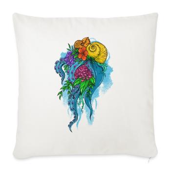 Bright Nature - Sofakissen mit Füllung 45 x 45 cm - Naturweiß  - Vorne