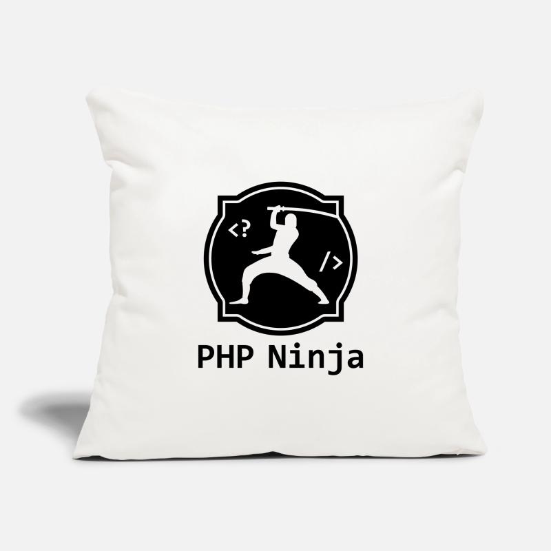 PHP Ninja - Programmeur PHP Coder Nerd Webdesign Coussin et housse de 45 x 45 cm