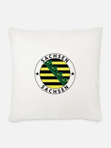 Sachsen - Sofakissen mit Füllung 45 x 45 cm - Naturweiß