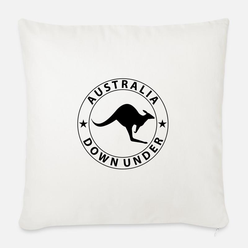 Australia Design 2 - Coussin et housse de 45 x 45 cm - blanc nature