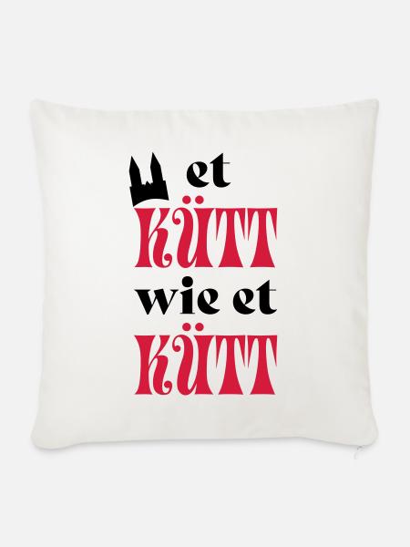 Karneval - Sofakissen mit Füllung 45 x 45 cm - Naturweiß