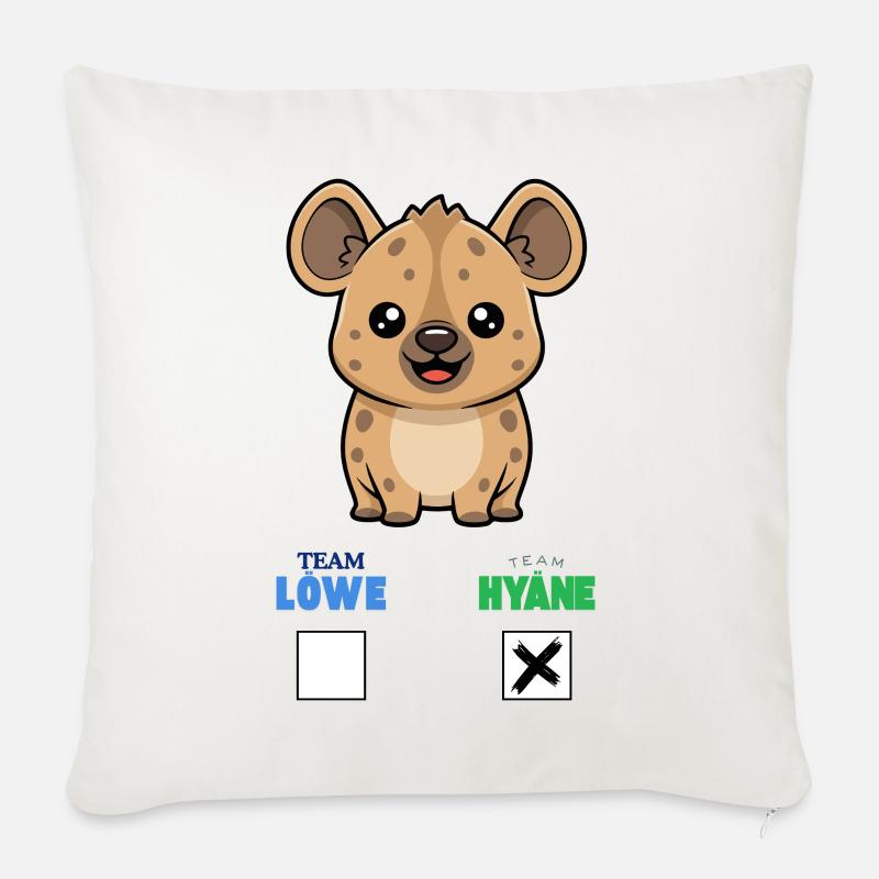 TEAM HYÄNE - Sofakissen mit Füllung 45 x 45 cm - Naturweiß 